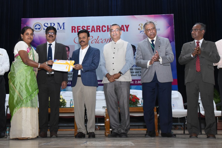 12th annual ‘Research Day’ was observed at SRM Institute of Science and Technology at Kattankulathur on March 7.